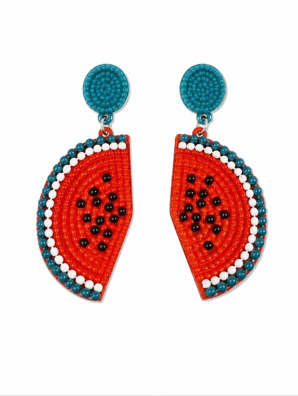 3/$30 Watermelon Slice Rave Kidcore Festival Dangle Post Earrings